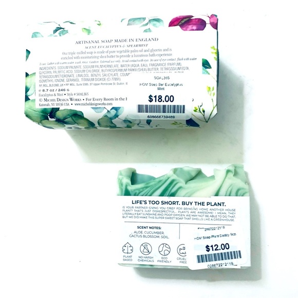 MICHEL DESIGN WORKS Eucalyptus & Spearmint
and CELLARDOOR Plant Daddy Soap - Picture 2 of 2